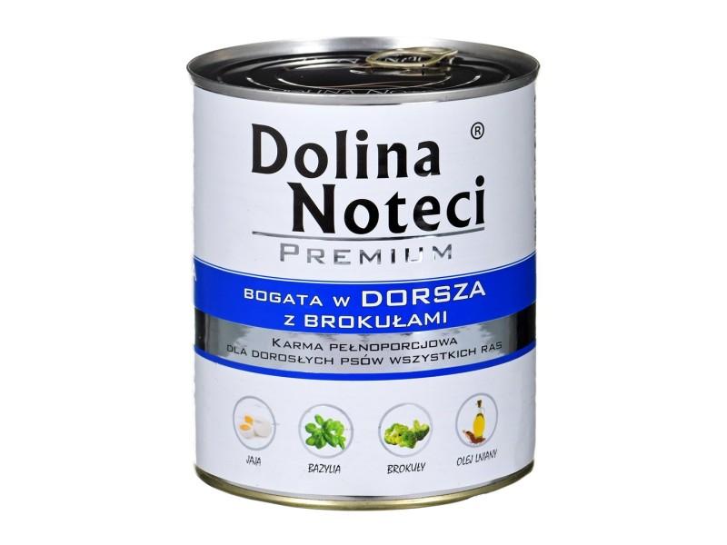 DOLINA NOTECI Premium Rich in cod and broccoli - wet dog food - 800 g DLZDNTKMP0160 – DOLINA NOTECI Храна за кучета