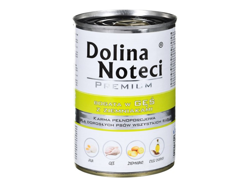 DOLINA NOTECI Premium Rich in goose and potatoes - wet dog food - 400 g DOLINA NOTECI Premium Rich in goose and potatoes - wet dog food - 400 g DLZDNTKMP0153 – DOLINA NOTECI Храна за кучета