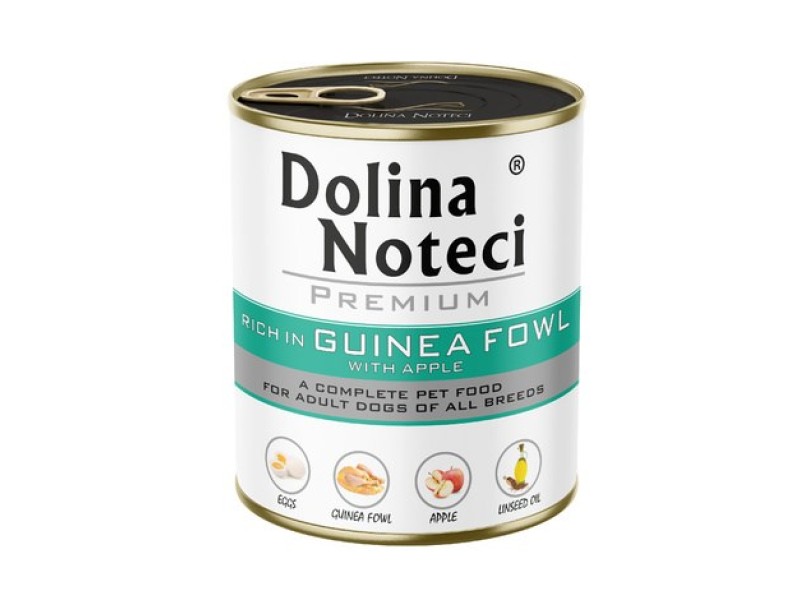 DOLINA NOTECI Premium rich in guinea fowl with apple – wet dog food – 800g DOLINA NOTECI Premium rich in guinea fowl with apple – wet dog food – 800g DLPDNTKAM0024 – DOLINA NOTECI Храна за кучета
