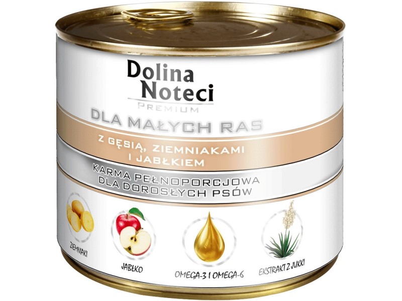 DOLINA NOTECI Premium with goose, potatoe and apple Small breeds - Wet dog food - 185 g DOLINA NOTECI Premium with goose, potatoe and apple Small breeds - Wet dog food - 185 g AMABEZKAR3557 – DOLINA NOTECI Храна за кучета