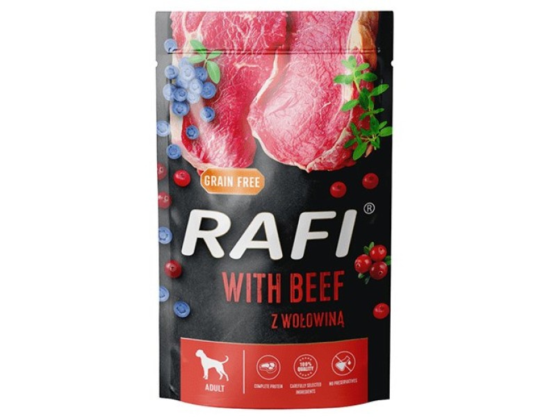 DOLINA NOTECI Rafi with beef - wet dog food - 500g DLZDNTKMP0213 – DOLINA NOTECI Храна за кучета