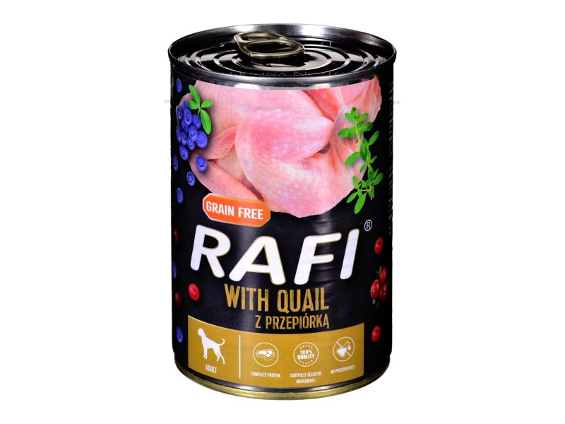 DOLINA NOTECI Rafi with quail - Wet dog food - 400 g DLZDNTKMP0130 – DOLINA NOTECI Храна за кучета