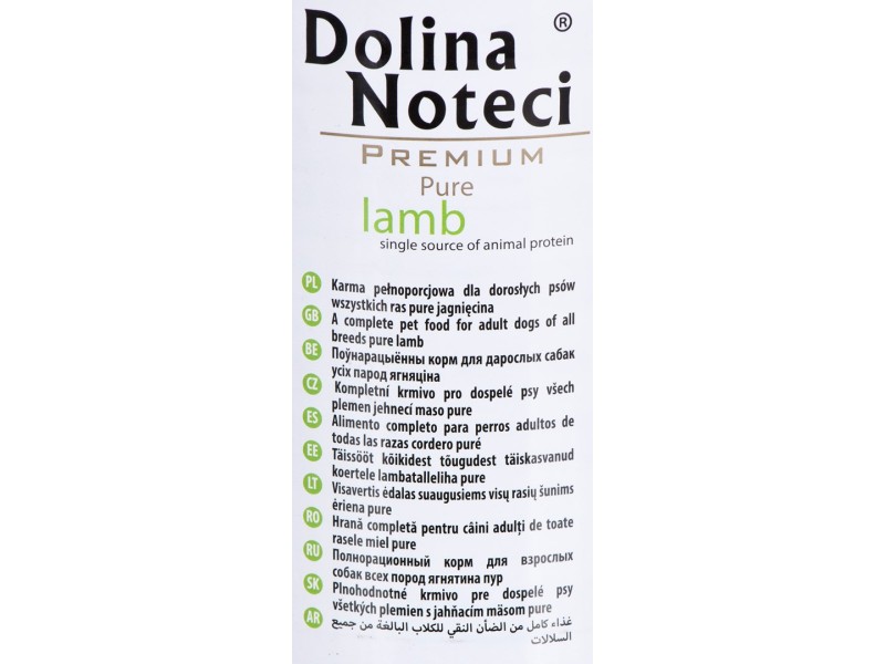 Dolina Noteci Premium Pure Lamb - wet dog food - 400g DLZDNTKMP0034 – DOLINA NOTECI Храна за кучета