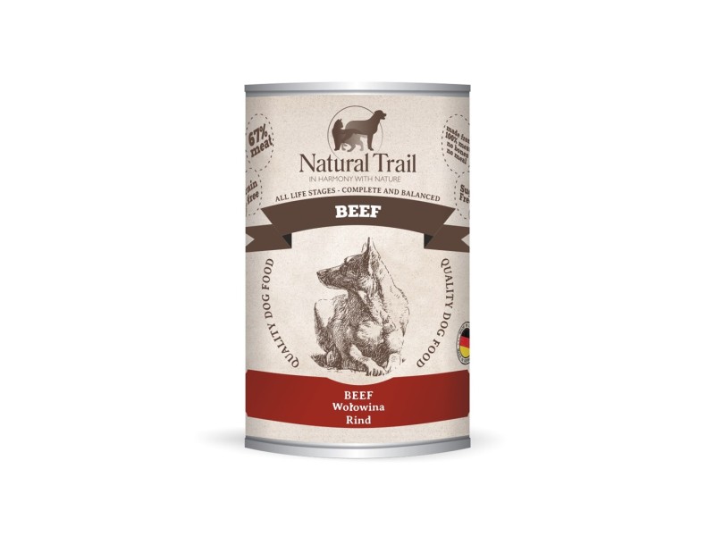 NATURAL TRAIL Beef - Wet Dog Food - 400 g DLPNTUKAM0021 –  Храна за кучета