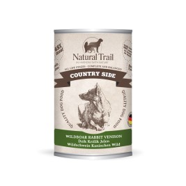 NATURAL TRAIL Country Side Wild Boar Rabbit Deer - Wet Dog Food - 400 g