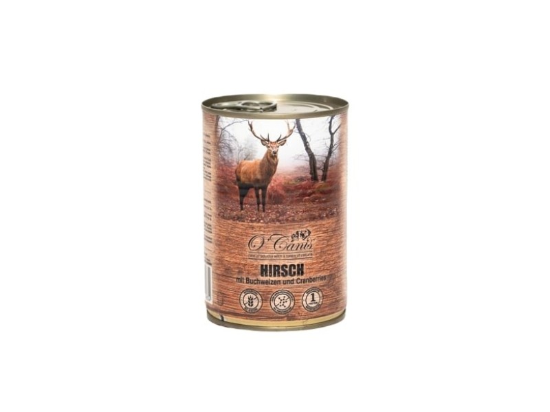 OCANIS canned dog food- wet food- deer with buckwheat - 400 g DLZOCAKMP0011 – OCanis Храна за кучета