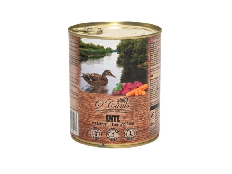 OCANIS canned dog food- wet food- duck, millet and carrots -  800 g DLZOCAKMP0016 – OCanis Храна за кучета
