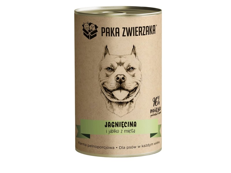 PAKA ZWIERZAKA Lamb and apple with mint - wet dog food - 400g PAKA ZWIERZAKA Lamb and apple with mint - wet dog food - 400g DLPPZWKAM0001 – Храна за кучета