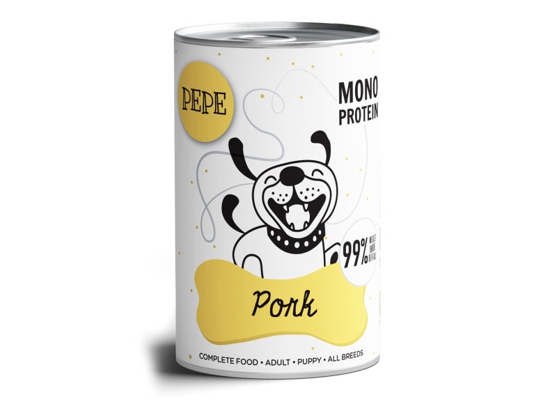 PAKA ZWIERZAKA Pepe Pork - wet dog food - 400g DLPPZWKAM0010 –  Храна за кучета