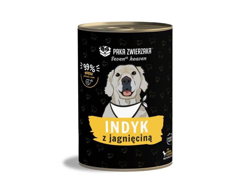 PAKA ZWIERZAKA Seventh Heaven Turkey with lamb - wet dog food - 400g PAKA ZWIERZAKA Seventh Heaven Turkey with lamb - wet dog food - 400g DLPPZWKAM0006 – Храна за кучета