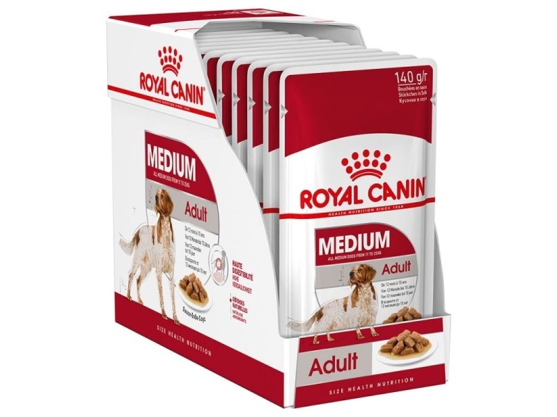 ROYAL CANIN SHN Medium Adult in sauce - wet food for adult dogs - 10x140g DLZROYKMP0031 – Royal Canin Храна за кучета