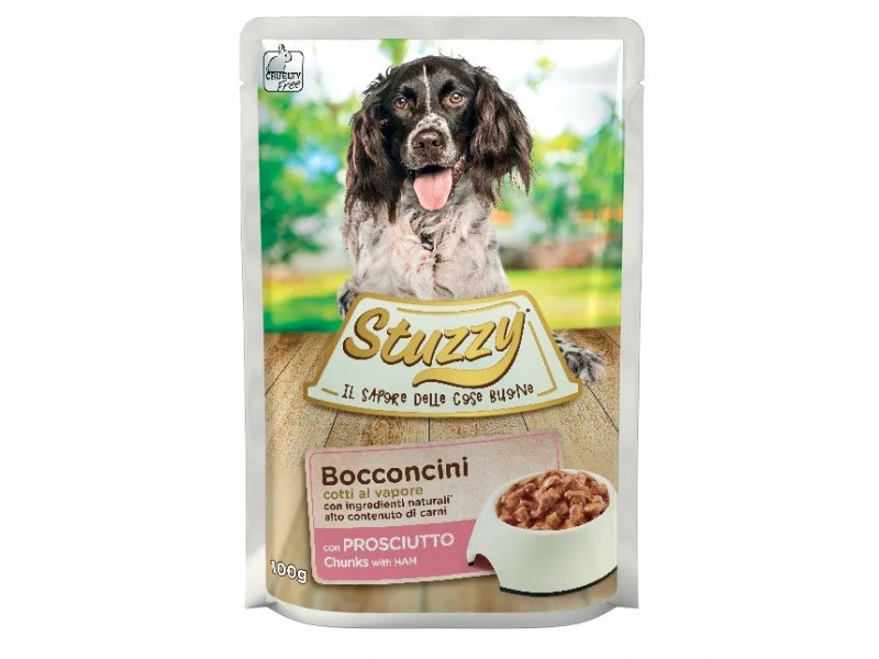 STUZZY Chunks with ham - wet dog food - 100 g STUZZY Chunks with ham - wet dog food - 100 g