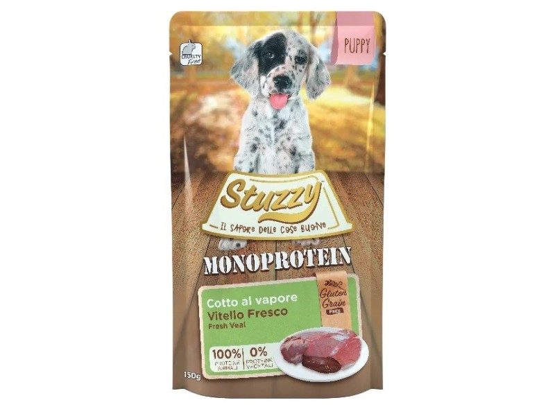STUZZY Monoprotein Puppy Veal - wet dog food - 150 g DLPAPFKAM0007 – Agras Pet Foods Храна за кучета