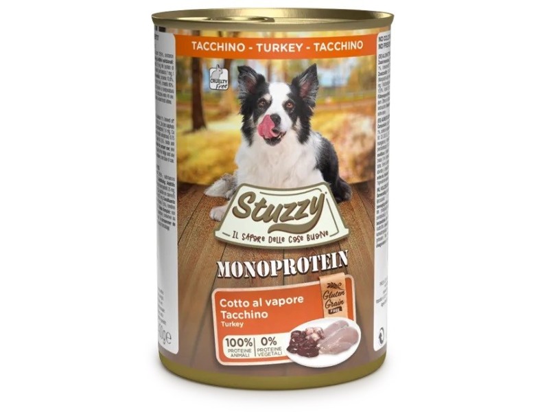 STUZZY Monoprotein Turkey  - wet dog food - 400 g DLPAPFKAM0011 – Agras Pet Foods Храна за кучета