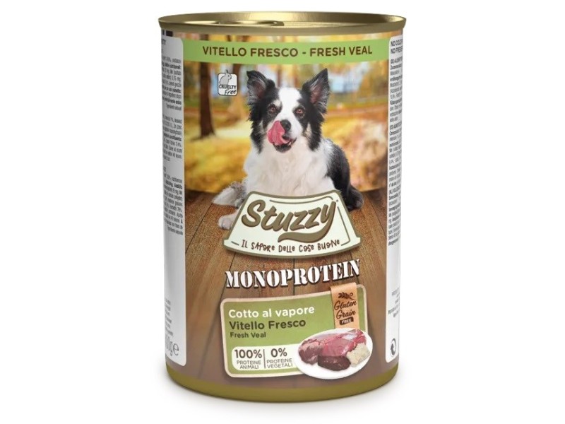 STUZZY Monoprotein Veal - wet dog food - 400 g DLPAPFKAM0014 – Agras Pet Foods Храна за кучета