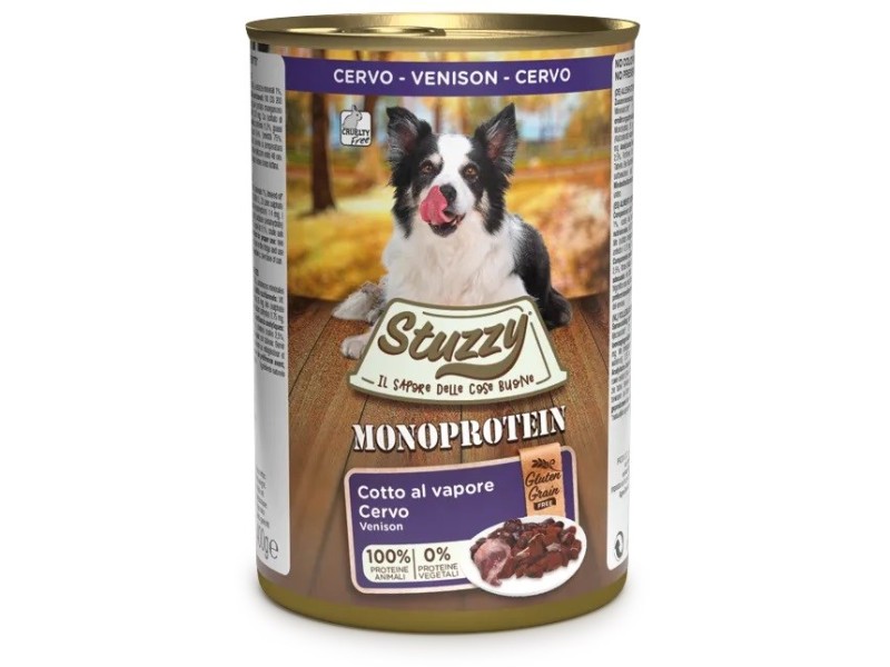STUZZY Monoprotein Venison - wet dog food - 400 g DLPAPFKAM0015 – Agras Pet Foods Храна за кучета