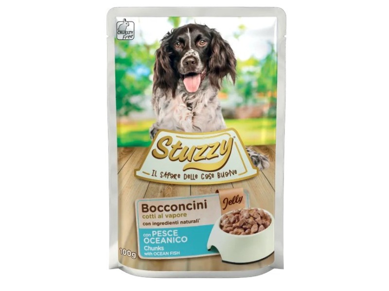 STUZZY Sea fish in jelly - wet dog food - 100g DLPAPFKAM0031 – Agras Pet Foods Храна за кучета