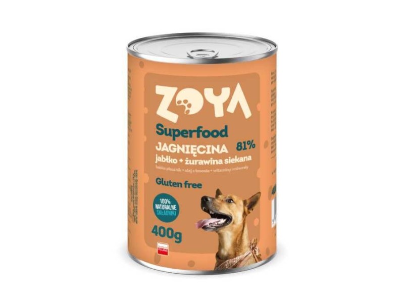 ZOYA Superfood Lamb - wet dog food - 400g DLPZOYKAM0012 –  Храна за кучета