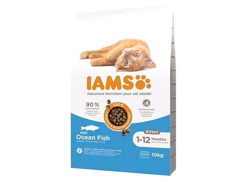 78 / 5 000 IAMS for Vitality Cat Kitten Ocean Fish - dry cat food - 10 kg DLPIAMKAS0007 – IAMS Храна за кучета