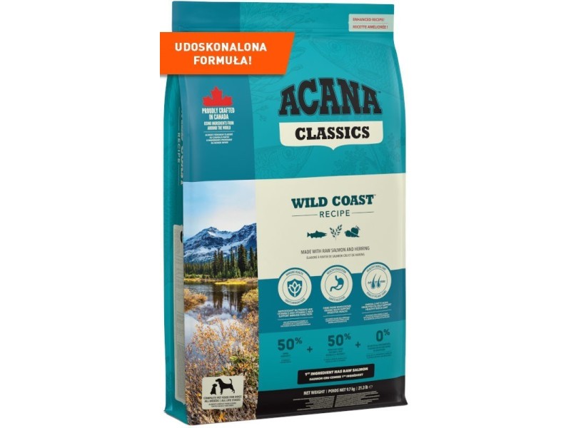 ACANA Classics Wild Coast - dry dog food - 9,7 kg DLPANAKAS0014 – Acana Храна за кучета
