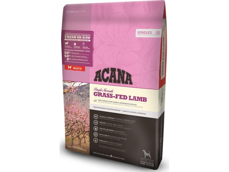 ACANA Singles Grass-Fed Lamb - dry dog food - 6 kg DLZANAKSP0067 – Acana Храна за кучета