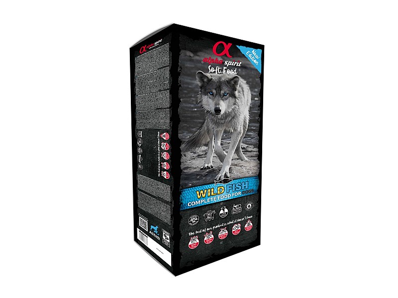 ALPHA SPIRIT Soft Food Wild fish - semi-moist dog food - 9kg ALPHA SPIRIT Soft Food Wild fish - semi-moist dog food - 9kg DLSALSZWI0001 – alpha spirit Храна за кучета