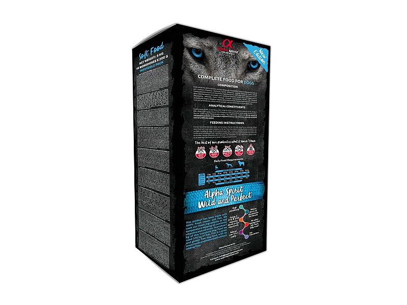 ALPHA SPIRIT Soft Food Wild fish - semi-moist dog food - 9kg ALPHA SPIRIT Soft Food Wild fish - semi-moist dog food - 9kg DLSALSZWI0001 – alpha spirit Храна за кучета