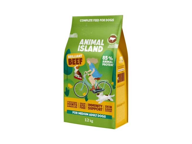 ANIMAL ISLAND Brilliant beef - dry dog food - 12kg DLPANLKAS0003 – ANIMAL ISLAND Храна за кучета