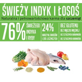 ARQUIVET Fresh Puppy Turkey and Salmon - semi-moist dog food - 10kg