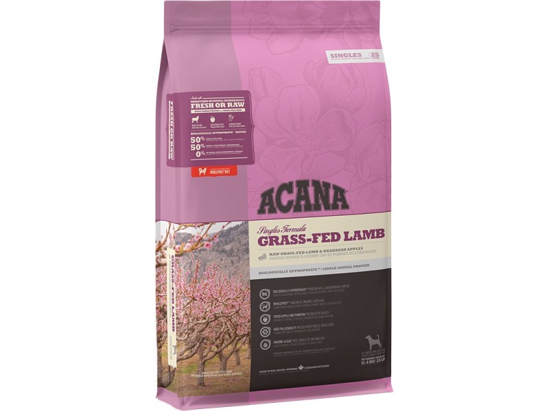 Acana Singles Grass-Fed Lamb 11.4 kg DLZANAKSP0052 – Acana Храна за кучета