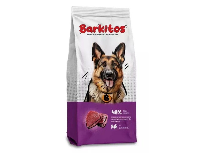 BARKITOS Beef with rice - dry dog food - 18kg DLPHRKKAS0005 – HURTOWNIA KARM Храна за кучета