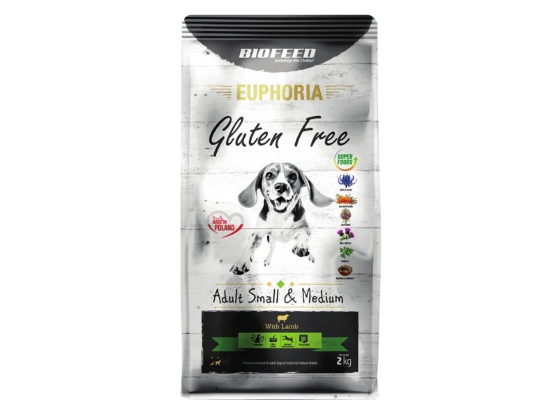 BIOFEED Euphoria Gluten Free Adult small & medium Lamb - dry dog food - 2kg BIOFEED Euphoria Gluten Free Adult small & medium Lamb - dry dog food - 2kg DLPBFDKAS0050 – BIOFEED Храна за кучета