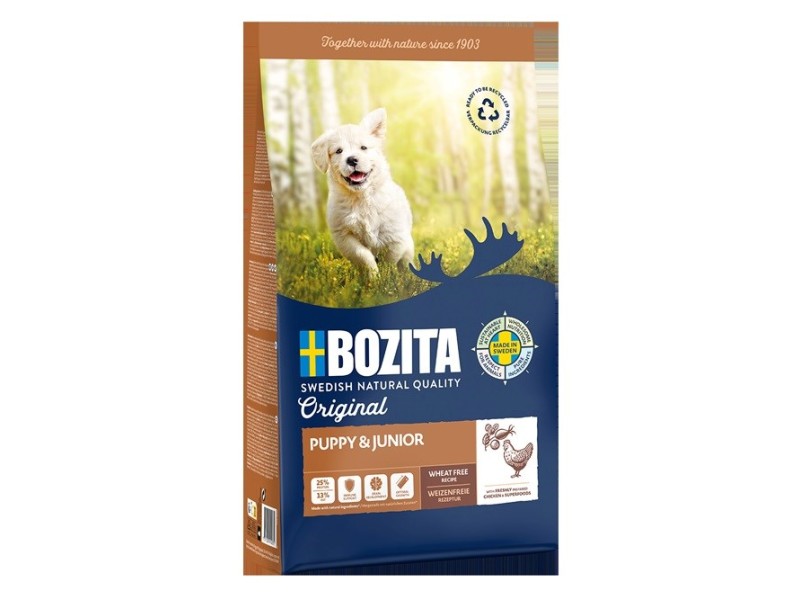 BOZITA Original Puppy & Junior Chicken - dry dog food - 12kg DLPBZTKAS0003 – BOZITA Храна за кучета