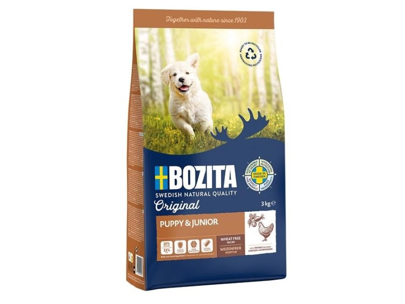 BOZITA Original Puppy & Junior Chicken - dry dog food - 3kg DLSBZTZWI0019 – BOZITA Храна за кучета