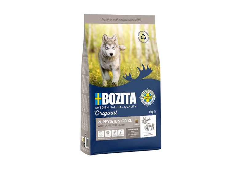 BOZITA Original Puppy & Junior XL Lamb - dry dog food - 3kg DLSBZTZWI0020 – BOZITA Храна за кучета