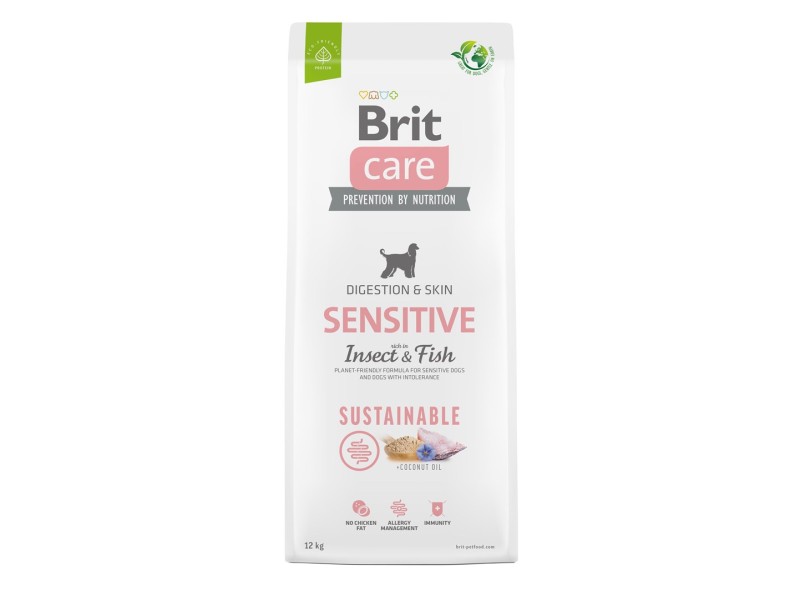 BRIT Care Dog Sustainable Sensitive Insect & Fish - dry dog food - 12 kg 100-172189 – Brit Храна за кучета