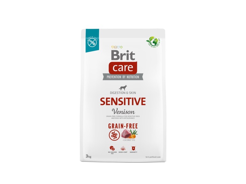 BRIT Care Grain-free Sensitive Venison 3kg dog DLPRITKAS0015 – Brit Храна за кучета