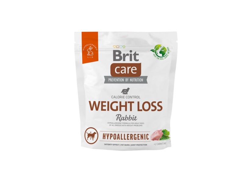 BRIT Care Hypoallergenic Adult Weight Loss Rabbit - dry dog food - 1 kg DLPRITKAS0013 – Brit Храна за кучета