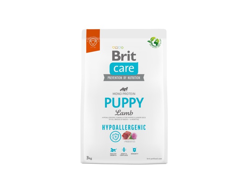 BRIT Care Hypoallergenic Puppy Lamb  - dry dog food - 3 kg 100-172212 – Brit Храна за кучета