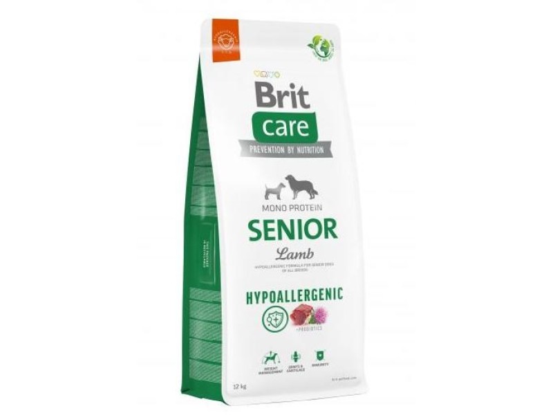 BRIT Care Hypoallergenic Senior Lamb&Rice - dry dog food - 12 kg DLPRITKAS0090 – Brit Храна за кучета
