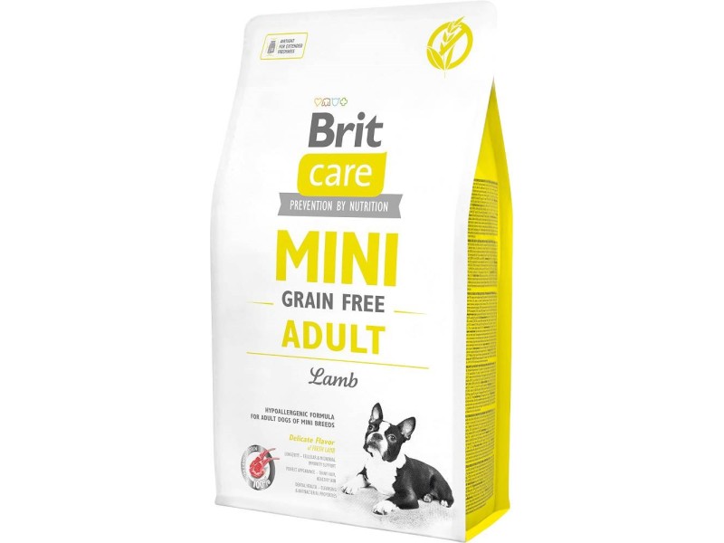 BRIT Care Mini Grain Free Adult Lamb - dry dog food - 2 kg DLZRITKDP0017 – Brit Храна за кучета