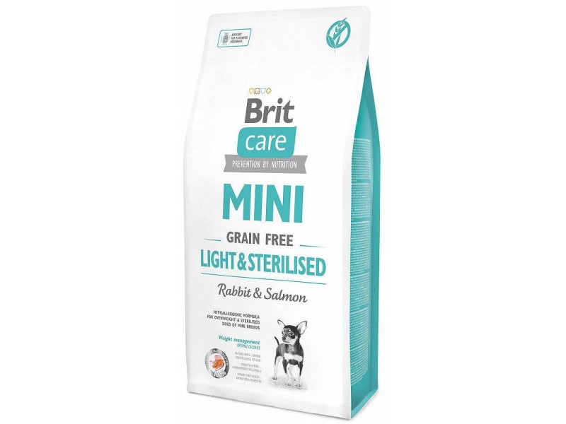 BRIT Care Mini Light&Sterilised - dry dog food - 2 kg DLZRITKDP0015 – Brit Храна за кучета