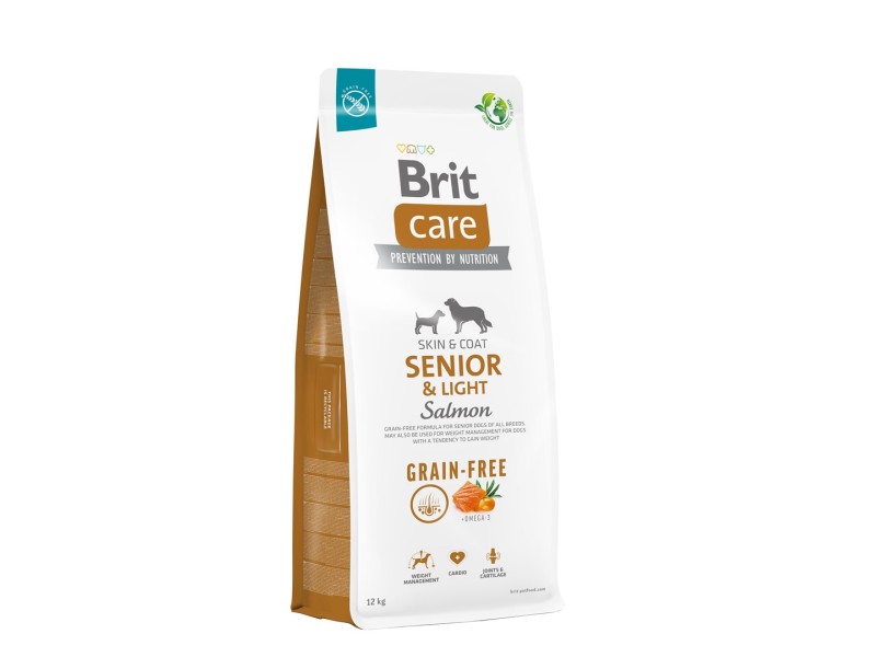 BRIT Care Senior&Light Salmon - dry dog food - 12 kg 100-172207 – Brit Храна за кучета