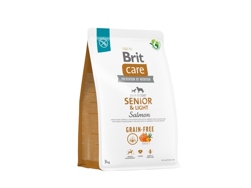 BRIT Care Senior&Light Salmon - dry dog food - 3 kg 100-172206 – Brit Храна за кучета