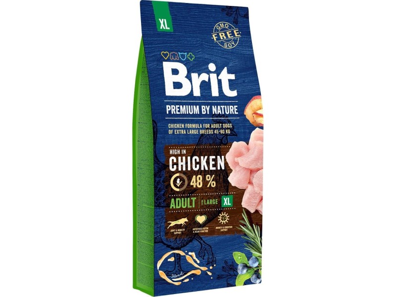 BRIT Premium by Nature Adult XL Chicken - dry dog food - 15 kg AMABEZKAR3529 – Brit Храна за кучета