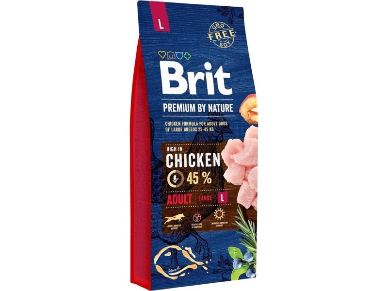 BRIT Premium by Nature Junior L Chicken - dry dog food - 15 kg AMABEZKAR3525 – Brit Храна за кучета