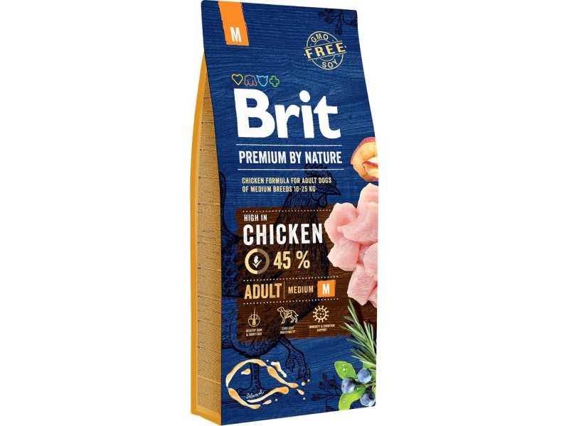 BRIT Premium by Nature Medium Chicken - dry dog food - 15 kg AMABEZKAR3527 – Brit Храна за кучета