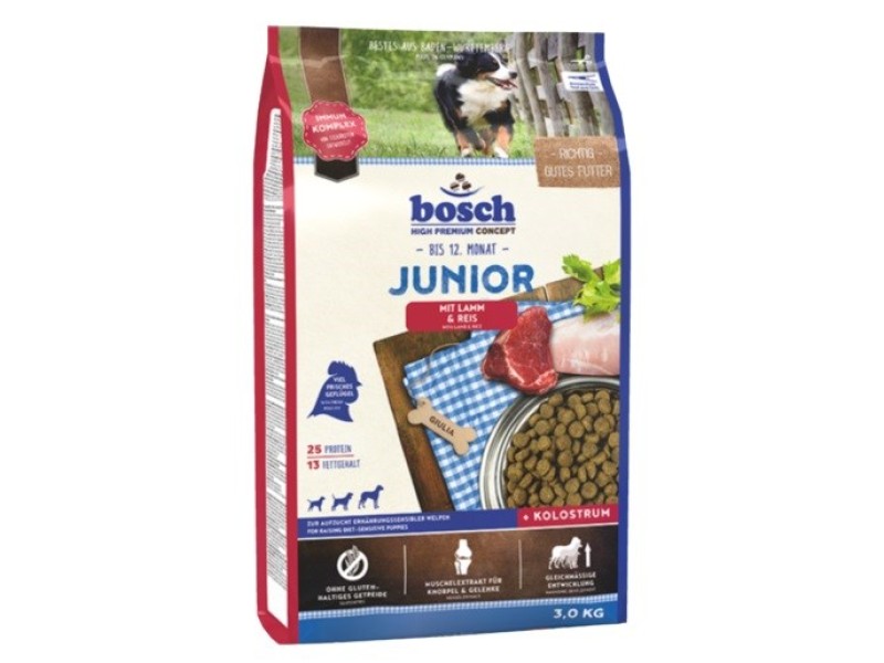 Bosch 15030 Junior for puppies Lamb&Rice 3kg AMABEZKAR2936 – BOSCH Храна за кучета