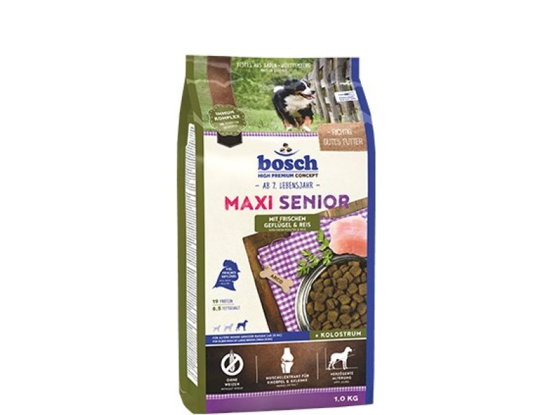 Bosch Hundefutter Maxi Senior Geflügel, 1er Pack (1 x 12.5 kg) Poultry, Rice DLZBOCKSP0007 – BOSCH Храна за кучета