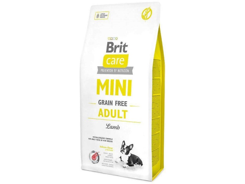 Brit Care Mini Grain Free Adult Lamb - Dry dog food - 7 kg DLPRITKAS0095 – Brit Храна за кучета